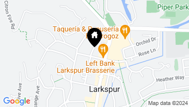 Map of 122 Ward St, Larkspur CA, 94939