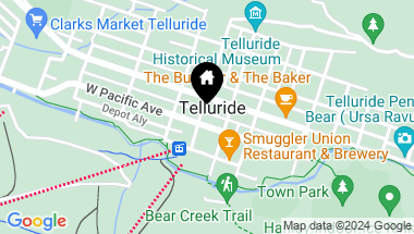 Map of 126 S Oak Street Unit: B, Telluride CO, 81435