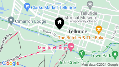 Map of 436 W Pacific Avenue, Telluride CO, 81435