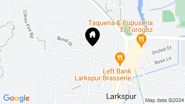 Map of 201 HAWTHORNE Ave, Larkspur CA, 94939