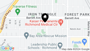 Map of 423 6th Street, Richmond CA, 94801