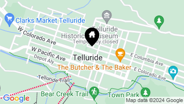 Map of 217 W Colorado Avenue, Telluride CO, 81435