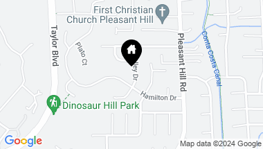 Map of 253 Valley Dr, Pleasant Hill CA, 94523