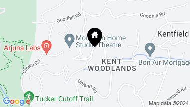 Map of 463 Woodland Rd, Kentfield CA, 94904
