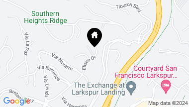 Map of 333 Eliseo Dr, Greenbrae CA, 94904