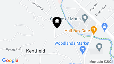 Map of 67 Hermit Lane, Kentfield CA, 94904