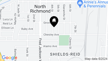 Map of 1520 4th Street, Richmond CA, 94801