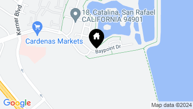 Map of 160 Baypoint Drive, San Rafael CA, 94901