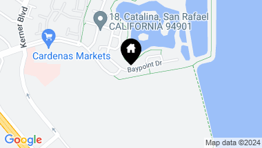 Map of 164 Baypoint Dr, San Rafael CA, 94901