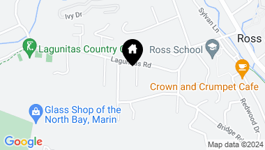Map of 2 Thomas Ct, Ross CA, 94957