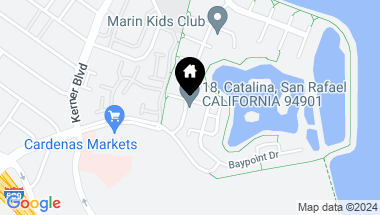 Map of 4 Baypoint Drive, San Rafael CA, 94901
