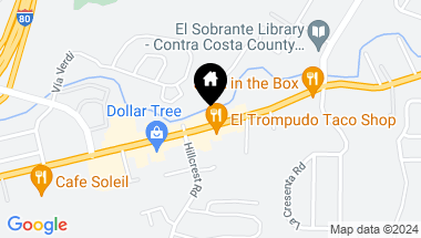 Map of 3851 San Pablo Danm Road, El Sobrante CA, 94803