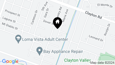 Map of 1367 Maria Ave, Concord CA, 94518