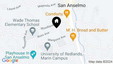 Map of 47 Ross Avenue, San Anselmo CA, 94960