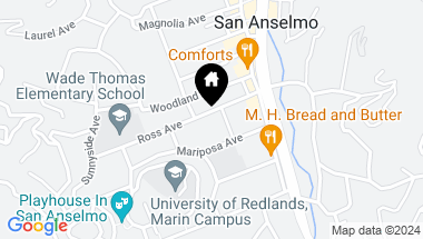 Map of 45 Ross Avenue, San Anselmo CA, 94960