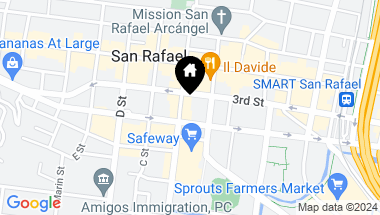 Map of 826 B St, San Rafael CA, 94901