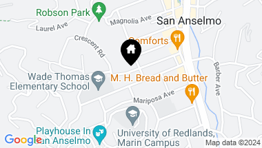 Map of 76 Ross Ave #13, San Anselmo CA, 94960