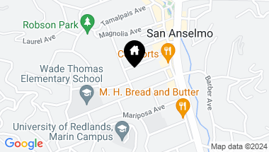 Map of 60 Woodland Ave, San Anselmo CA, 94960