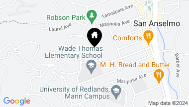 Map of 260 Crescent Rd, San Anselmo CA, 94960