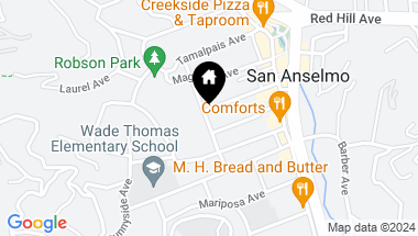 Map of 205 Tunstead Ave, San Anselmo CA, 94960