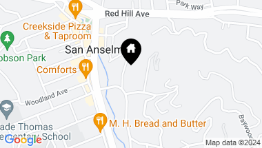 Map of 14 Entrata Avenue, San Anselmo CA, 94960