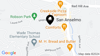 Map of 191 Tunstead Ave, San Anselmo CA, 94960
