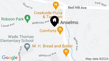 Map of 130 Pine St, San Anselmo CA, 94960