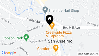Map of 726 San Anselmo Avenue, San Anselmo CA, 94960