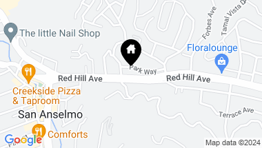 Map of 250 Red Hill Ave, San Anselmo CA, 94960