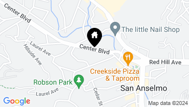 Map of 833 San Anselmo Ave, San Anselmo CA, 94960