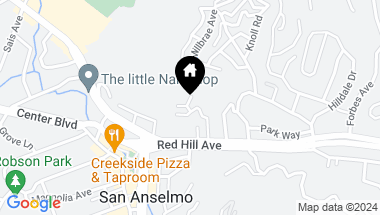 Map of 70 Essex Street, San Anselmo CA, 94960