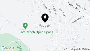 Map of 24 Canyon Rd, San Anselmo CA, 94960