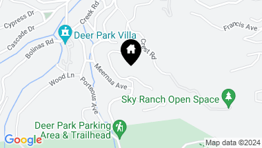 Map of 15 Deer Park Ln, Fairfax CA, 94930