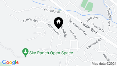 Map of 250 Scenic Ave, San Anselmo CA, 94960