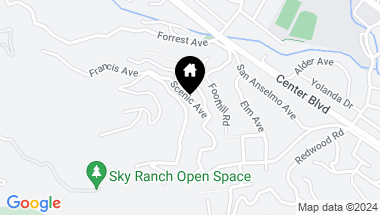 Map of 431 Scenic Ave, San Anselmo CA, 94960