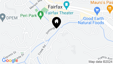 Map of 306 Forrest Avenue, Fairfax CA, 94930