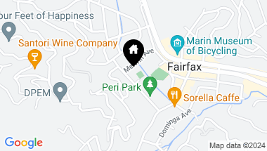 Map of 58 Park Rd, Fairfax CA, 94930