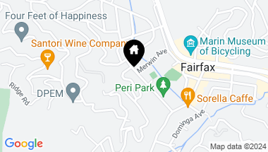 Map of 71 Park Rd, Fairfax CA, 94930