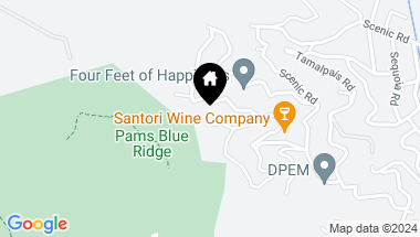 Map of 142 Ridge Rd, Fairfax CA, 94930