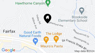 Map of 84 Suffield Ave, San Anselmo CA, 94960