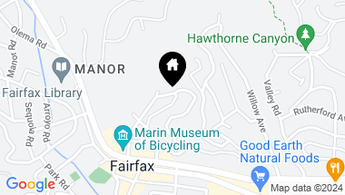 Map of 45 Geary Ave, Fairfax CA, 94930