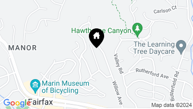 Map of 58 Maple Ave, Fairfax CA, 94930