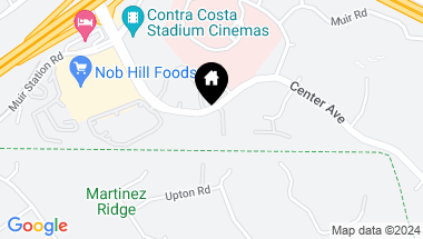 Map of 840 Center Ave, Martinez CA, 94553