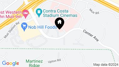 Map of 807 Center Ave, Martinez CA, 94553