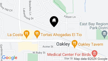Map of 324 Deerpark Way, Oakley CA, 94561