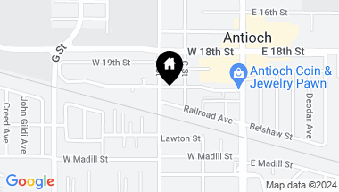 Map of 20th Street, Antioch CA, 94509