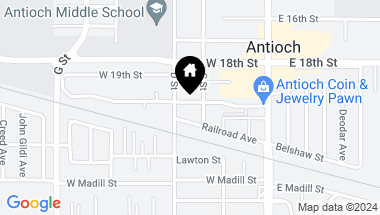 Map of 211 W 20th Street, Antioch CA, 94509