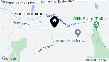 Map of 1 Deer Camp Dr, San Geronimo CA, 94963