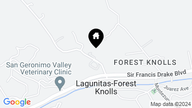 Map of 60 Arroyo Rd, Forest Knolls CA, 94933