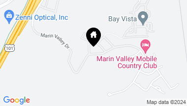 Map of 164 Marin Valley Dr, Novato CA, 94949